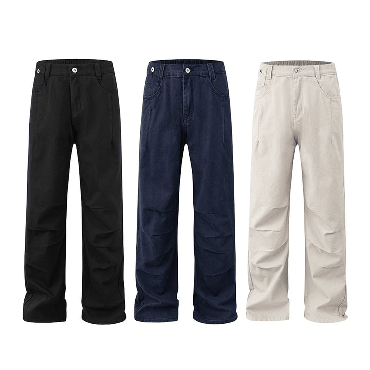 Damen Weitgeschnittene Denim-Hose mit elastischem Bund Drune