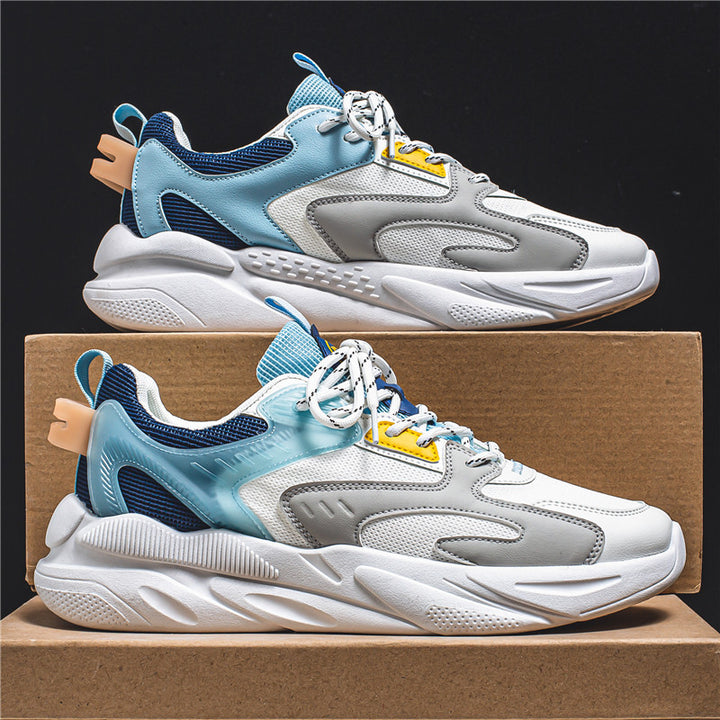 Herren Voluminöser Low-Top Sneaker mit sculpted Komfortsohle und Mesh‑Velours‑Overlays Drune