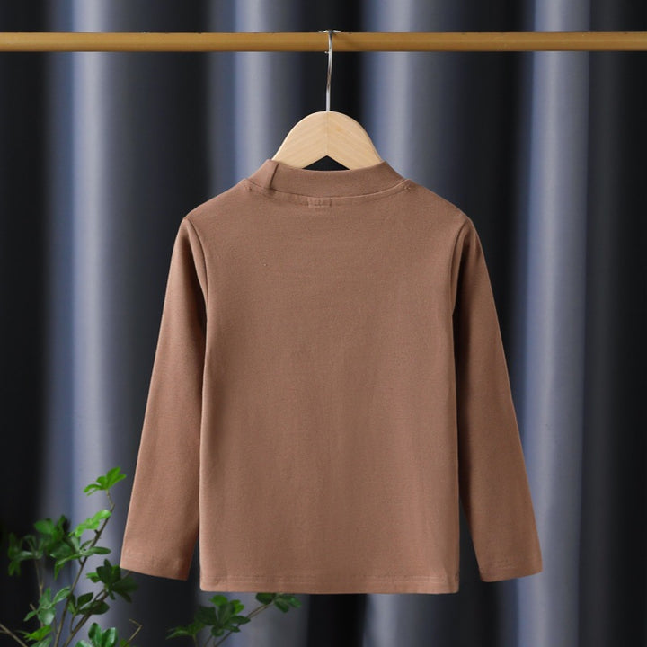 Mädchen Langarmshirt mit elegantem Stehkragen und filigraner Bestickung Drune