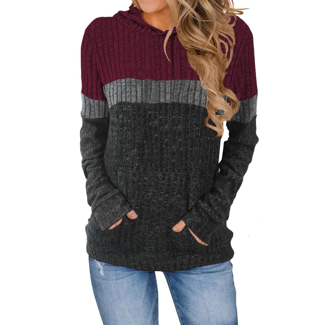 Damen Hoody mit strukturierter Oberfläche und praktischen Taschen Drune