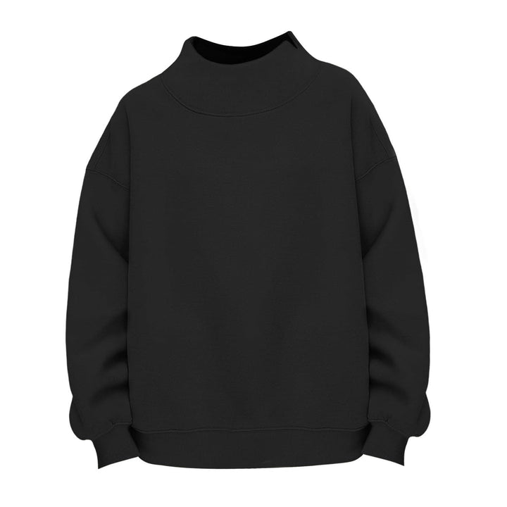Damen Lässiges Funnel-Neck Sweatshirt im Oversize‑Schnitt mit überschnittener Schulter Drune