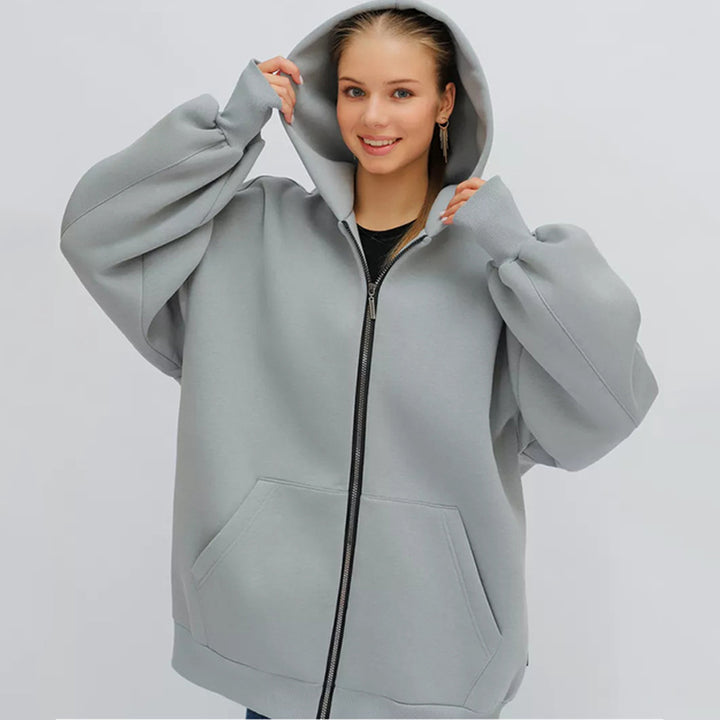 Damen Oversized Kapuzenjacke Drune