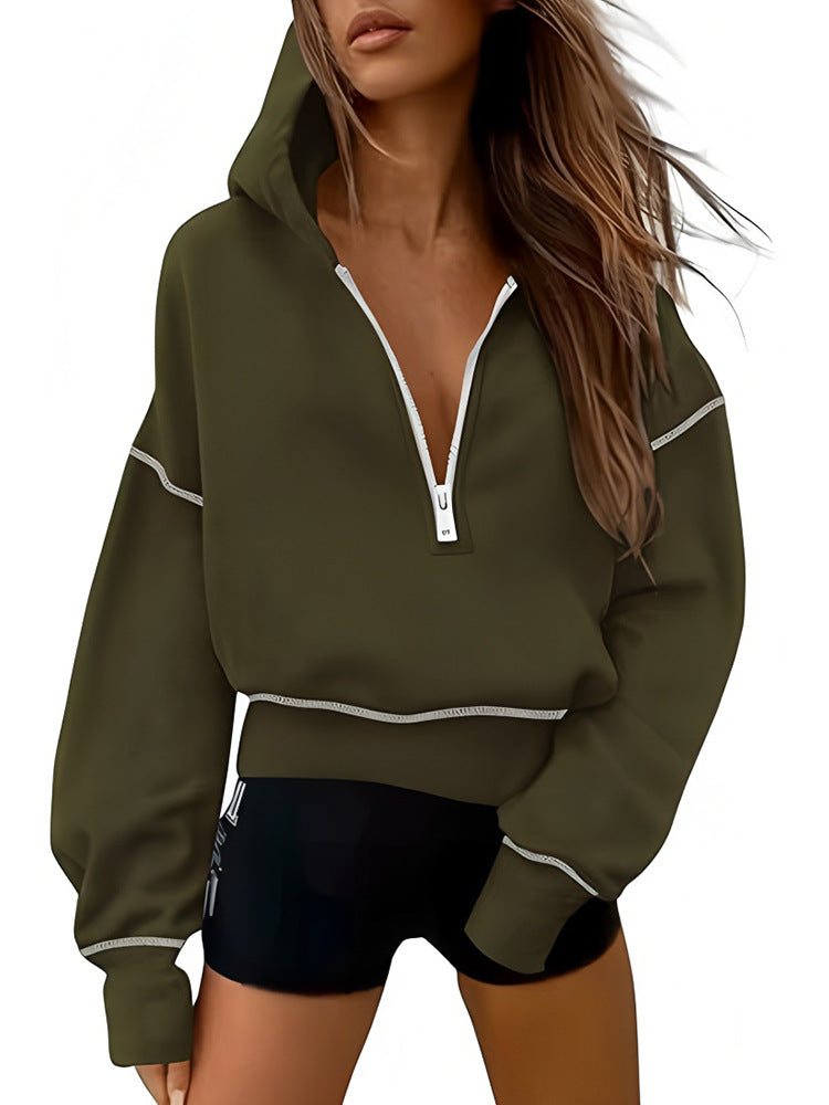 Damen Sportliche Kapuzenpullover Drune