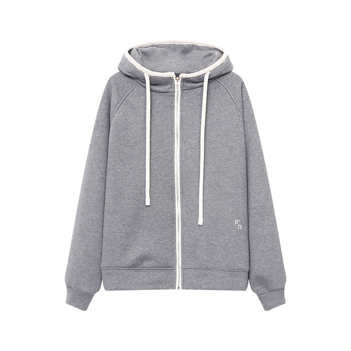 Damen lässige Kapuzenjacke mit zeitgemäßem Oversized-Schnitt Drune