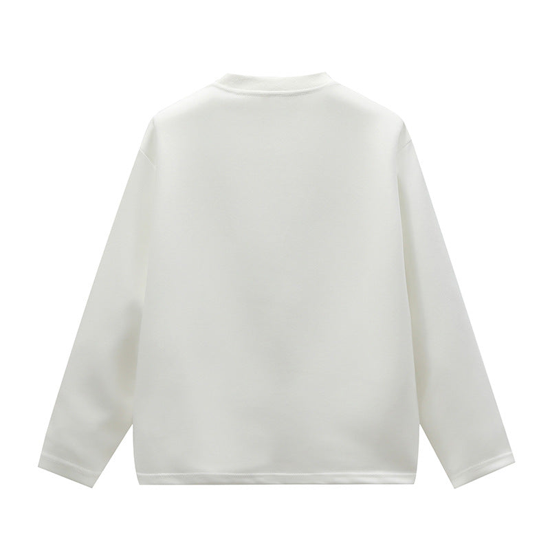 Unisex Oversize Rundhals-Sweatshirt mit Raglannähten und feiner Struktur Drune