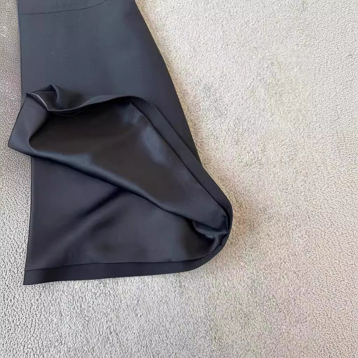 Damen Kurzärmeliges Hemdkleid mit verdecktem Zwei-Wege-Reißverschluss und taillierter Schnittführung Drune