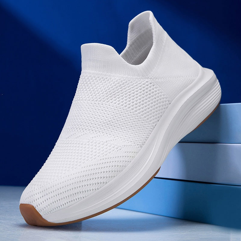Unisex Atmungsaktiver Strick-Slip-On Sneaker mit Memory-Schaum-Zwischensohle Drune