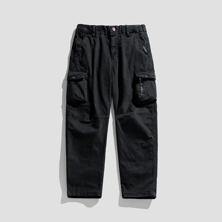 Herren Robuste Utility-Cargohose mit Mehrfachtaschen und verstärkten Kniepartien Drune