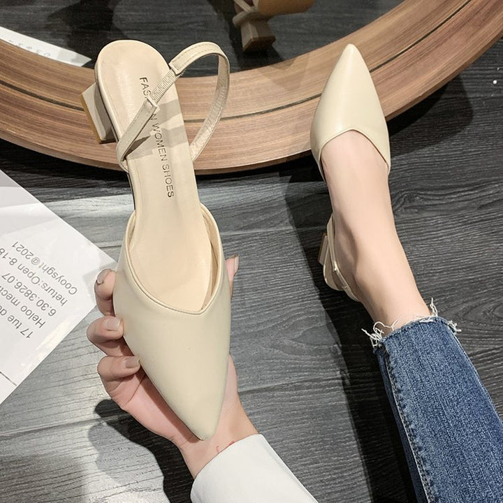 Damen Elegante Slingback Pumps mit schickem Schnitt und komfortablem Blockabsatz Drune