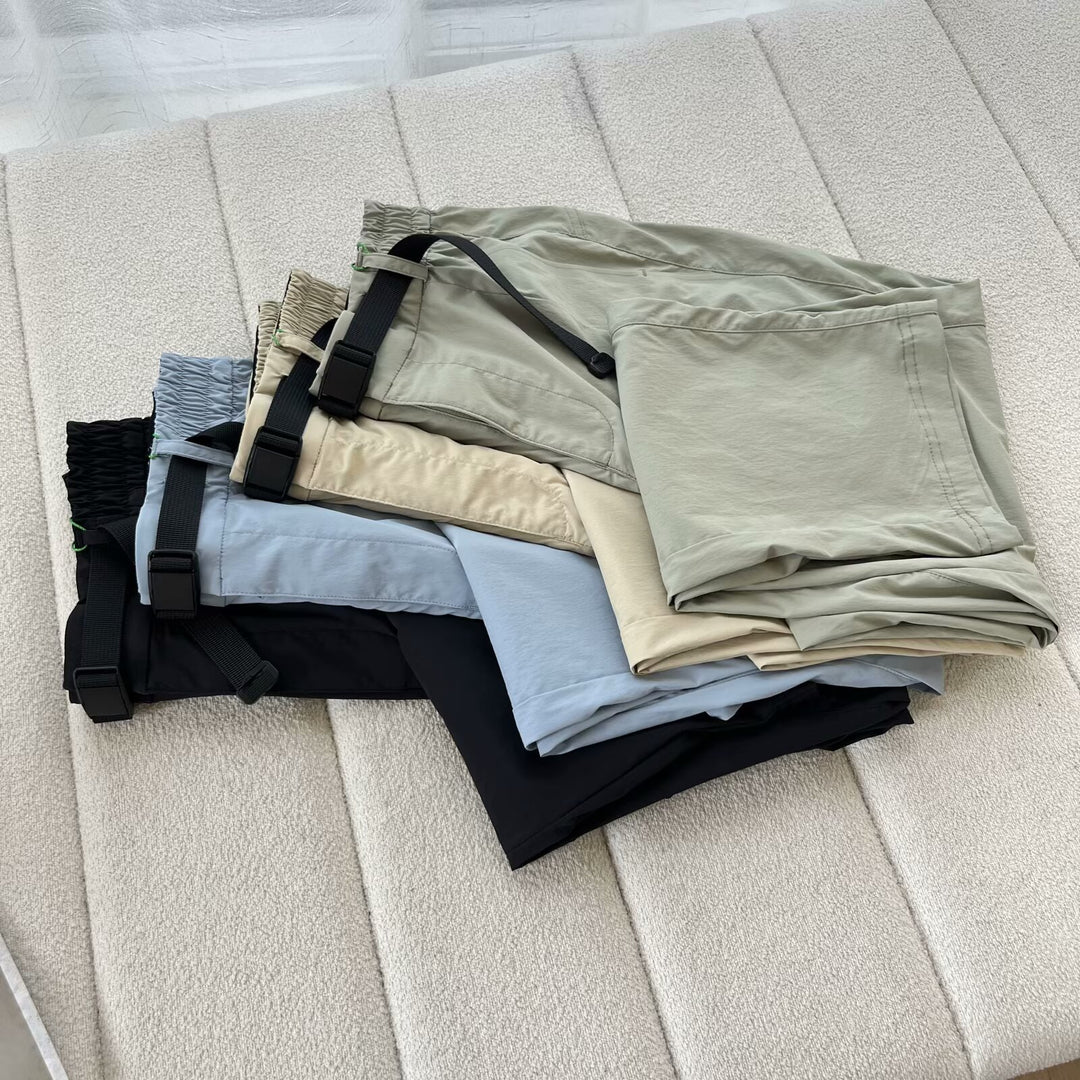 Damen lässige und innovative Freizeithose mit verstellbarem Bund Drune