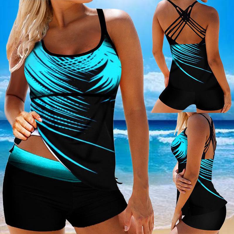 Damen Sportliche Badebluse mit Shorts Drune