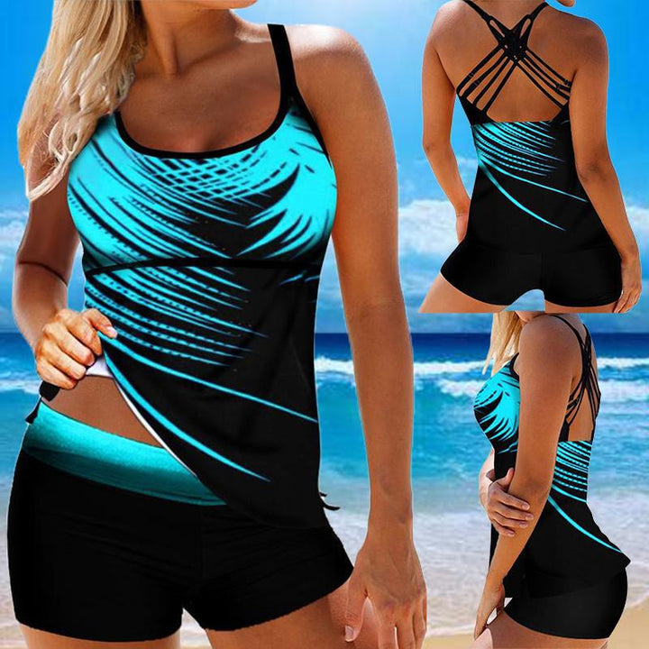 Damen Sportliche Badebluse mit Shorts Drune
