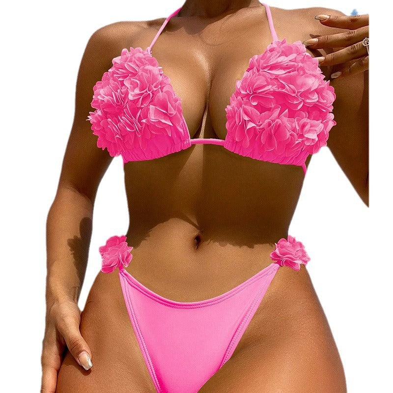 Damen Bikini-Set mit floralen Rüschendetails Drune