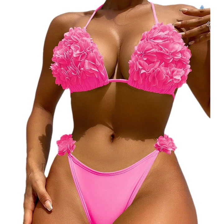 Damen Bikini-Set mit floralen Rüschendetails Drune