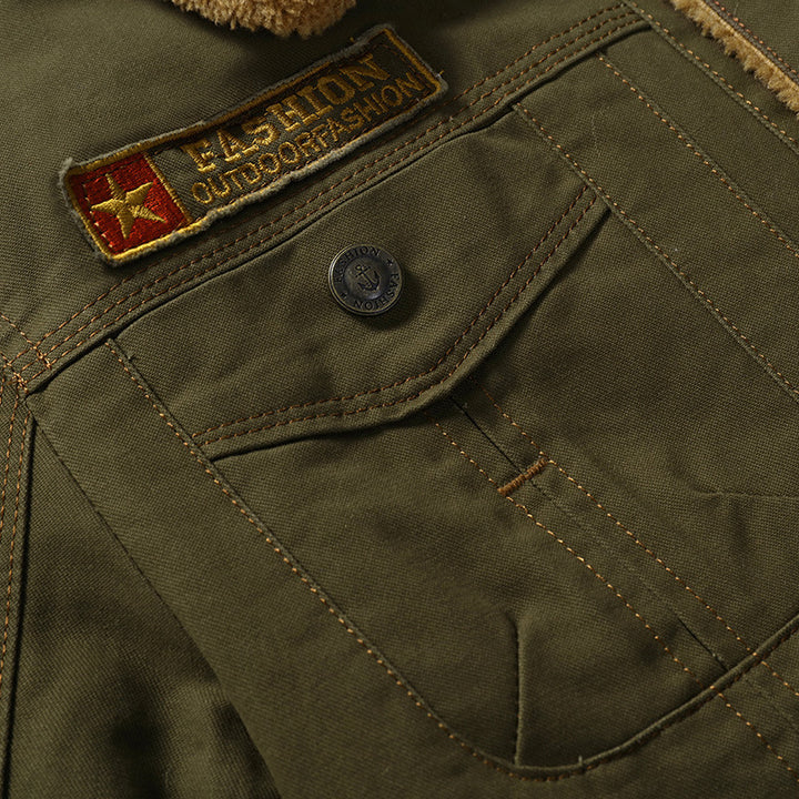 Herren Winterjacke mit Fleece-Innenfutter Drune