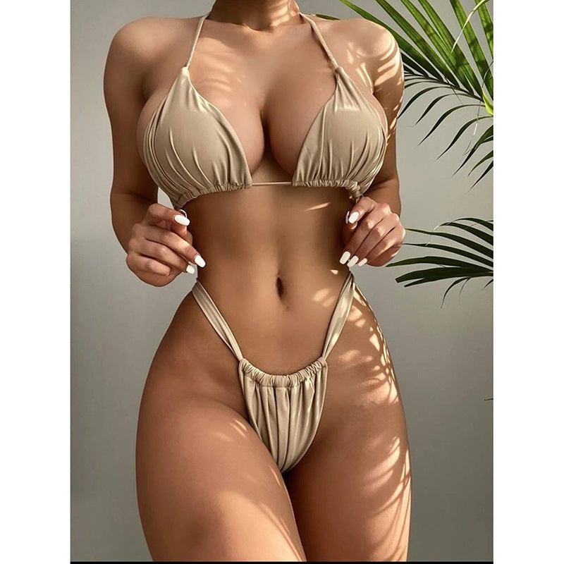 Damen Triangel-Bikini-Set mit rüschendem Design Drune