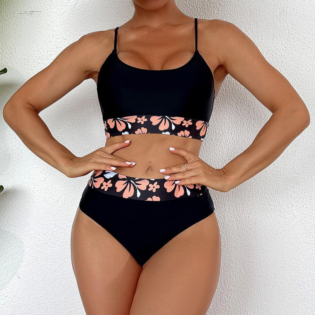 Damen Strandcover-Up mit floralem Design und eleganter Transparenz Drune