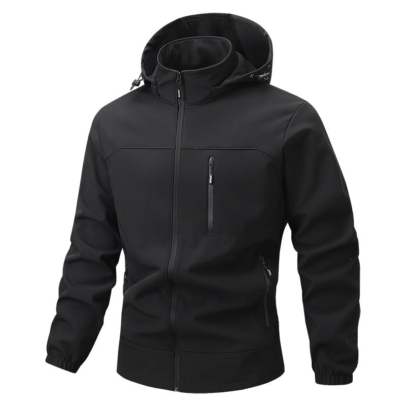 Herren Funktionale Sportjacke mit Kapuze und Jogginghose Drune