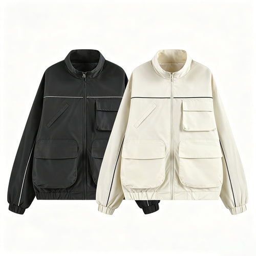Herren Utility‑Fieldjacke mit Mehrfach‑Taschen und Stehkragen Drune