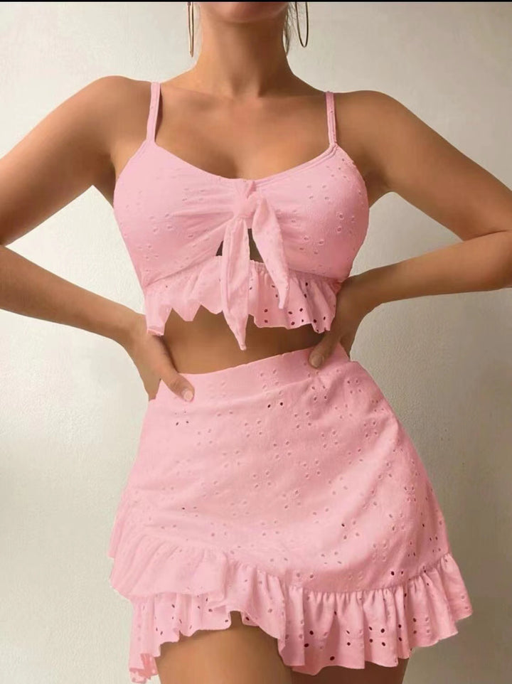 Damen Crop-Top und Rock Set Drune