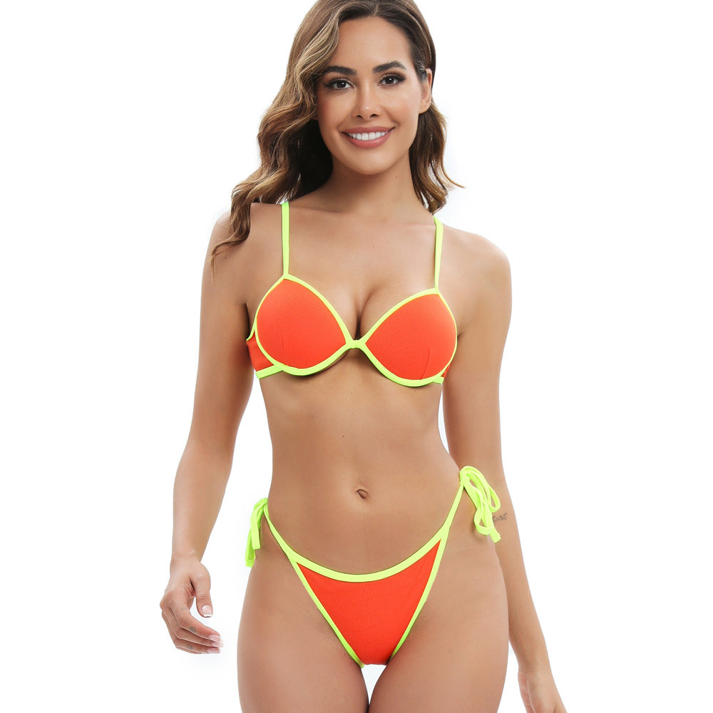 Damen Sportlicher Bikini Drune