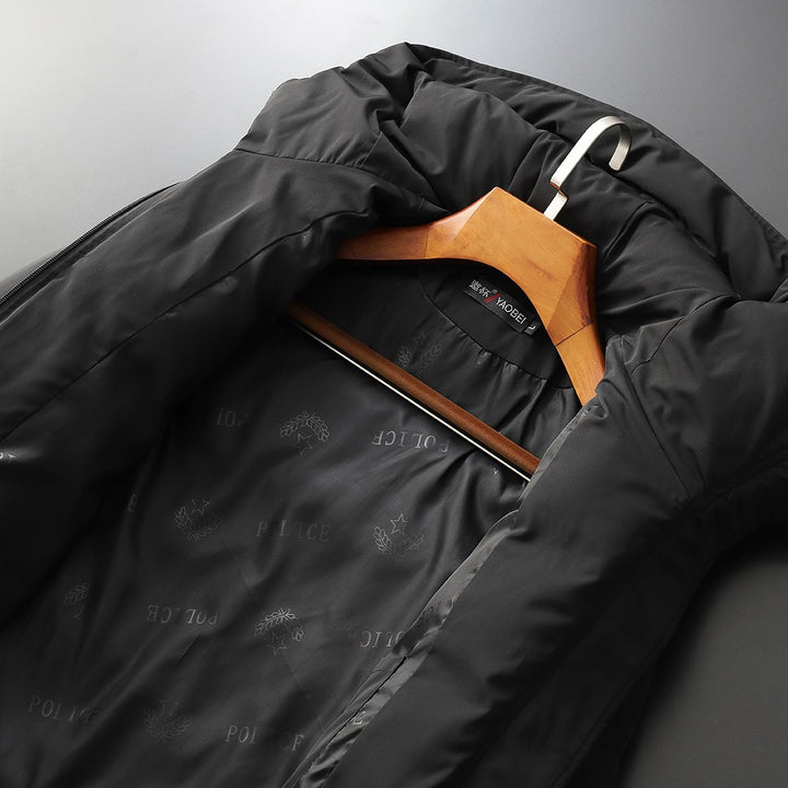 Herren Wattierter Langparka mit Kapuze und winddichtem Schutz Drune