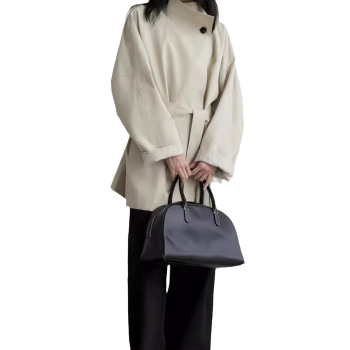 Damen Stilvolle Übergangsjacke mit Taillengürtel Drune