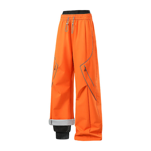Damen Weite Tech-Cargo-Hose Drune