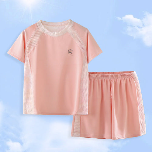 Damen nan UV-Schutz Bade-Set mit Kurzarm-Rashguard und elastischen Badeshorts Drune