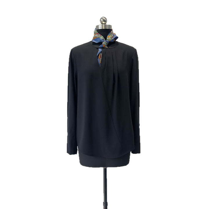 Damen Elegante Plissierte Bluse Drune