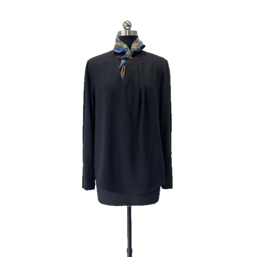 Damen Elegante Plissierte Bluse Drune