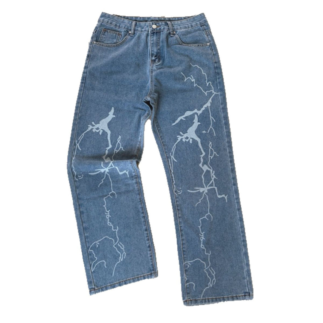 Damen Stylish Baggy Jeans Drune