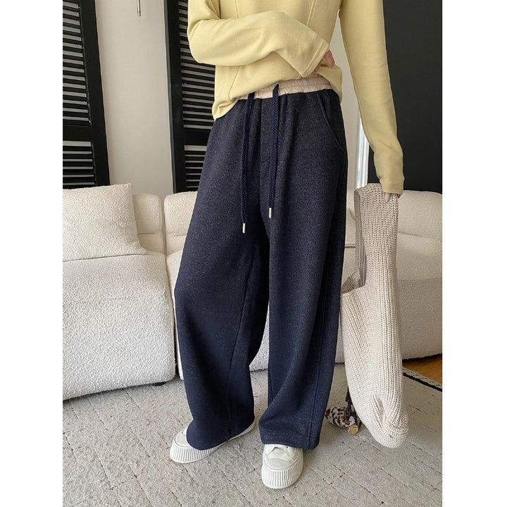 Damen lässige Sweatpants mit weitem Schnitt und praktischen Taschen Drune