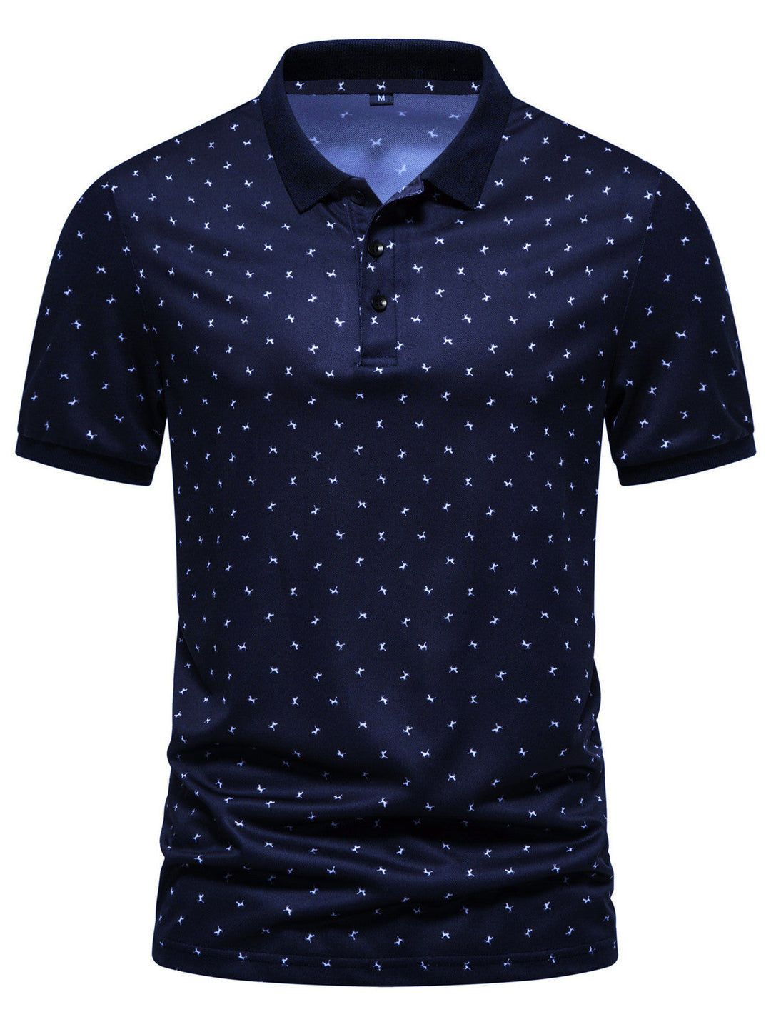 Herren Poloshirt mit modernem Muster und atmungsaktiven Eigenschaften Drune