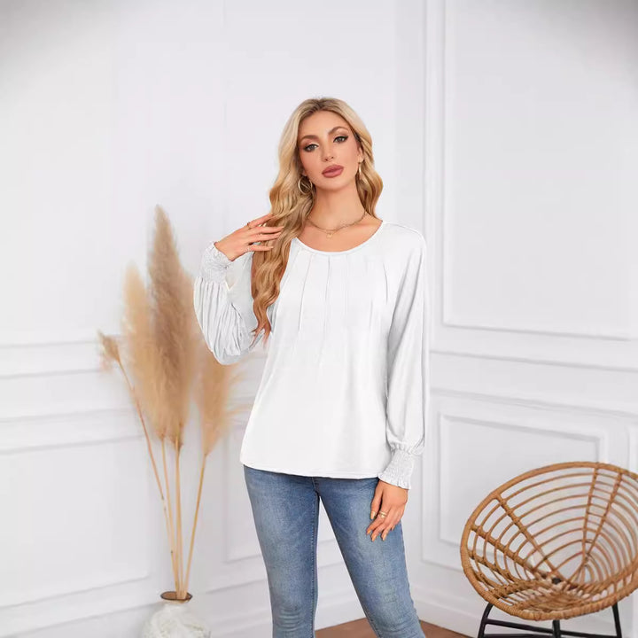 Damen Elegantes und lässiges Longsleeve-Shirt Drune