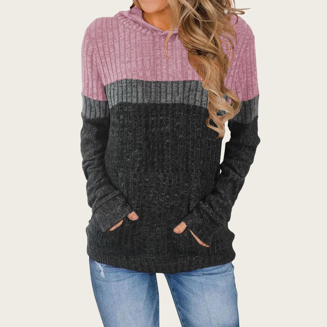 Damen Hoody mit strukturierter Oberfläche und praktischen Taschen Drune