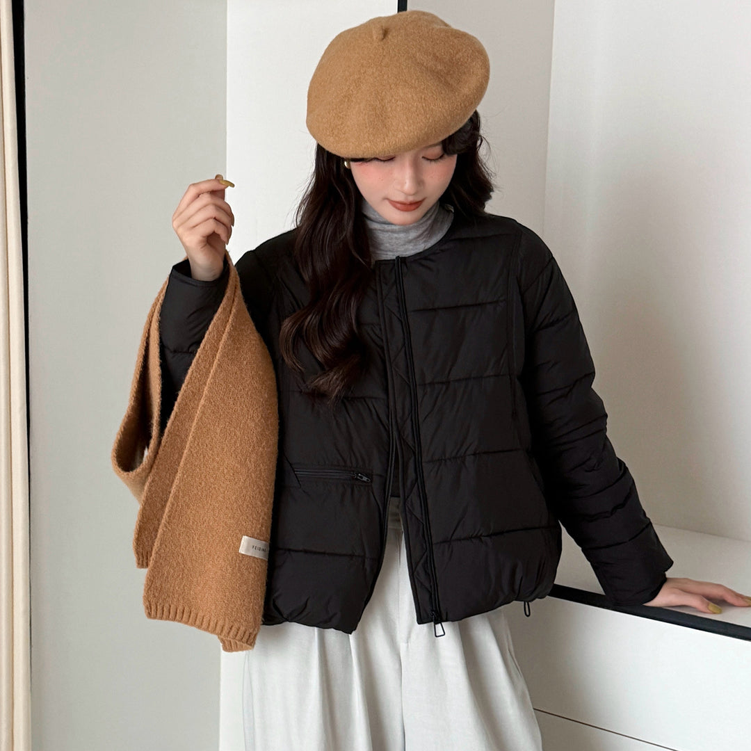 Damen Wärmende Steppjacke mit modischem Schnitt und Taschen Drune