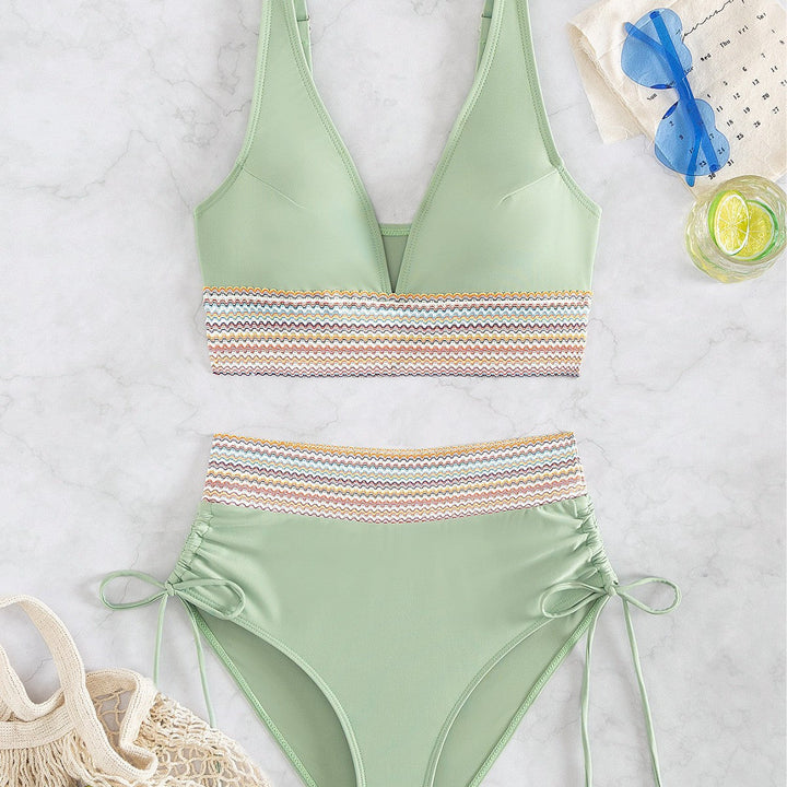 Damen Hochgeschnittener Sportbikini Drune