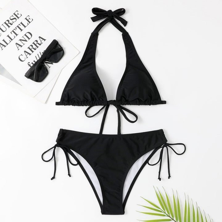 Damen Triangel-Bikini mit verstellbarem Halterdesign und seitlichem Bindeband Drune