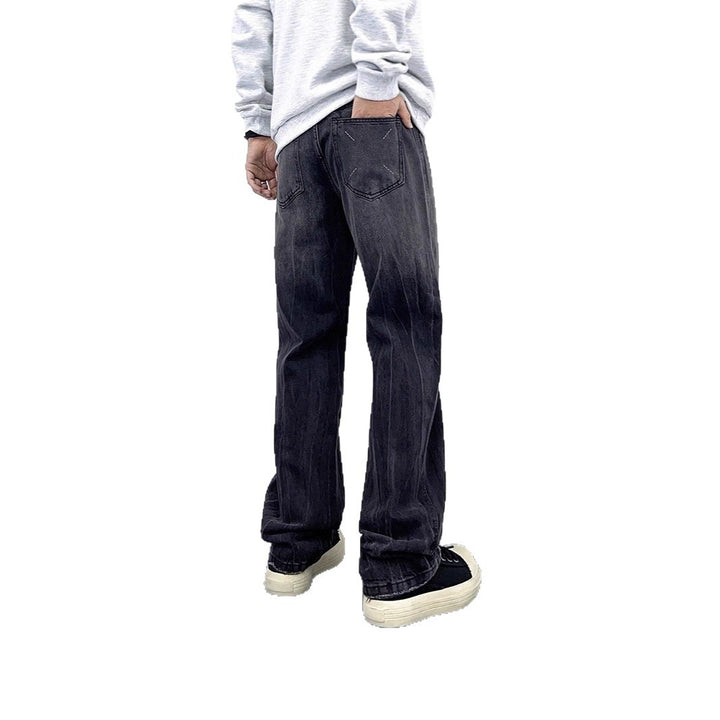 Damen Hohe Taille Baggy Jeans Drune