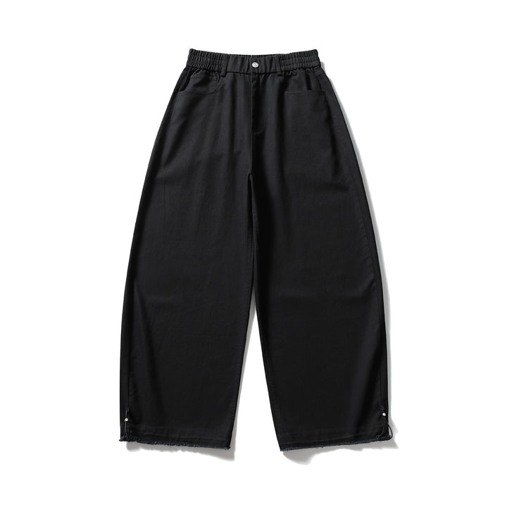 Damen Culotte-Hose im weiten Schnitt mit elastischem Bund und Kordelzug Drune