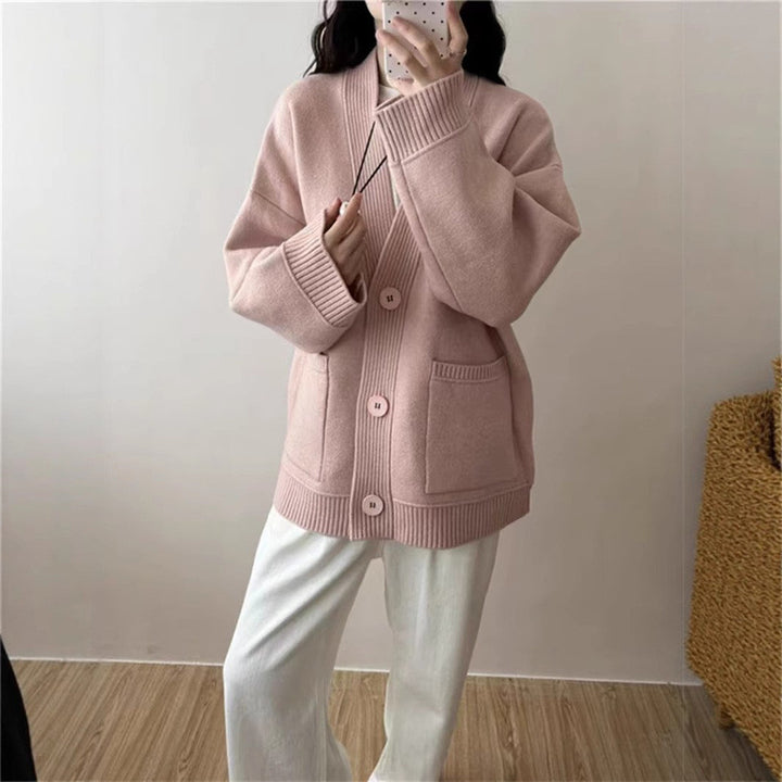 Damen gemütlicher Strickcardigan Drune