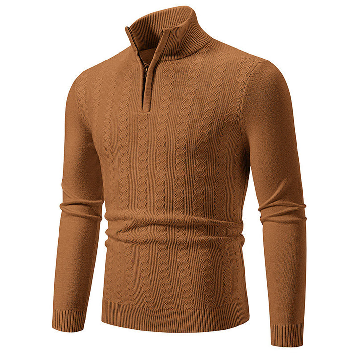 Herren modischer Rollkragenpullover mit elegantem Strukturmuster Drune