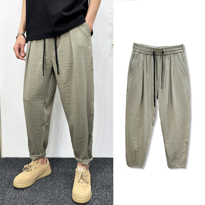 Herren Bequeme Freizeithose mit elastischem Bund Drune