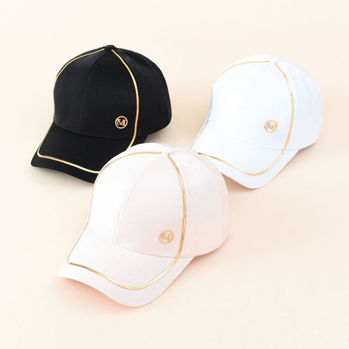 Damen Sportliche Baseballmütze mit elegantem Metallic-Akzent Drune