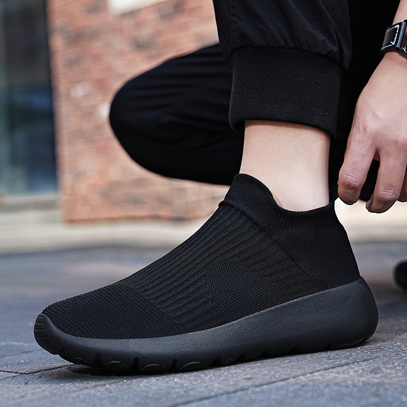 Unisex Elastischer Strick-Slipper mit nahtlosem Schaft und ergonomischer Leichtsohle Drune