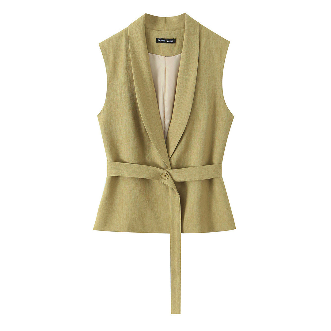 Damen modisches Blazer- und Palazzo-Hosen-Set mit taillierter Silhouette Drune