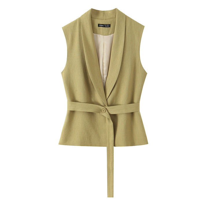 Damen modisches Blazer- und Palazzo-Hosen-Set mit taillierter Silhouette Drune