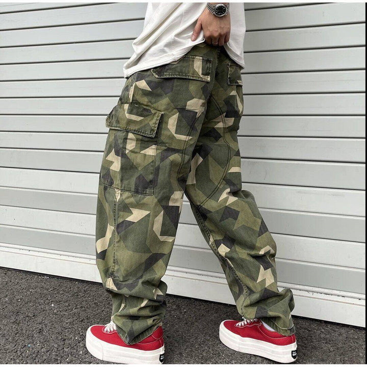 Herren Cargohose mit modernem Camouflage-Muster Drune