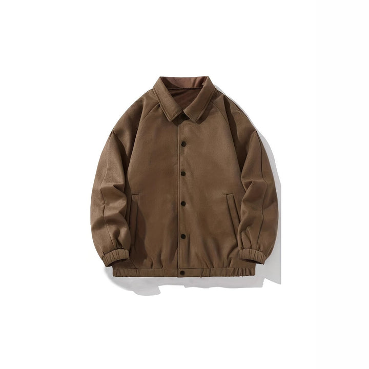 Herren Oversized Coachjacke aus Mikrofaser mit Druckknopfverschluss Drune